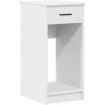 Support de tour d'ordinateur avec tiroir blanc 35x45x77 cm cfw79745