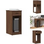 Vidaxl - support de tour d'ordinateur et tiroir chêne marron 35x45x77 cm - support de tour d'ordinateur ... Vidaxl - support de tour d'ordinateur et tiroir chêne marron 35x45x77 cm - support de tour d'ordinateur ...