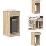Support de tour d'ordinateur et tiroir chne sonoma 35x45x77 cm - support de tour d'ordinateur - supports ...