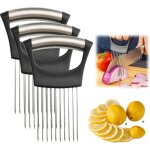 Support � tranches d'oignon en acier inoxydable, nouveau support � oignon pour trancher, coupe - citron, ...
