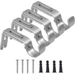 Support de tringle à rideaux, 4 pièces support mural réglable, support pour tringle à rideau en métal, ... Support de tringle à rideaux, 4 pièces support mural réglable, support pour tringle à rideau en métal, ...