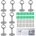Support de tringle a rideaux, 8pcs 19mm support tringle penderie support barre penderie supports de au ...