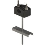 Support u - 1 pour poteau ?n sans dport l200 m10 fi 25 - 46mm