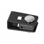 Support en u noir pour panneaux de clôture sur poteaux Support en u noir pour panneaux de clôture sur poteaux