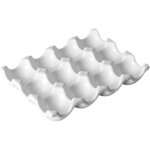 Support � ?ufs en c�ramique r�sistant � la chaleur, plateau de rangement d�coratif facile � nettoyer ...