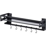 Jamais utilis]support  ustensiles de cuisine avec 8 crochets, colle / perceuse, 2 faons d'installer ...