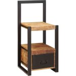 Support valet marron 40 x 40 x 90 cm bois de manguier massif vidaxl Support valet marron 40 x 40 x 90 cm bois de manguier massif vidaxl