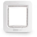 [jamais utilis] sureflap grande chatiere a puce electronique connect - blanc - pour chat et chien