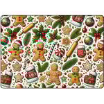 Planche � d�couper biscuits au pain d'�pices 28. 5 x 20 cm