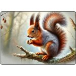 Planche � d�couper �cureuil sur un arbre 28. 5 x 20 cm