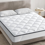 Surmatelas 160x190 cm inre - confort optimal - moelleux, anti - acarien, respirant - bande elastique ...