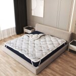 Surmatelas 200 x 200 cm correcteur de matelas aux propri�t�s ergonomiques hauteur 5 cm tissu respirant, ...