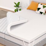 Surmatelas 90 x 200 cm, 7, 5 cm hauteur, gel surmatelas memoire de forme, surmatelas rafra�chissant respirant, ...