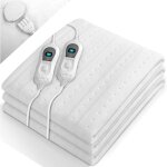 Surmatelas chauffant double Électrique 160x140cm avec arrêt automatique couverture thermique - 2 zones ... Surmatelas chauffant double Électrique 160x140cm avec arrêt automatique couverture thermique - 2 zones ...
