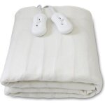 Surmatelas chauffant - leogreen - double 160x140 cm - 2x60w - 3 r�glages de temp�rature - blanc