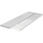Toscohome - surmatelas de massage en mousse � m�moire de forme avec housse amovible 80x190x5h cm - relax80 ...