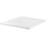 Beliani - surmatelas mousse de gel 160 x 200 cm blanc frosty Beliani - surmatelas mousse de gel 160 x 200 cm blanc frosty