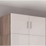 M&s - surmeuble pour armoire 2 portes largeur 80 cm chne et blanc - maltra