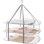 Surperfect s�choir pliable � suspendre en maille, panier de s�chage pliable � 3 niveaux pour pull, jouet, ...