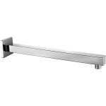 Sus304 acier inoxydable chrome bras de douche mural bras de douche 40cm carr� support mural pour pommeau ...