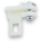 Suspendeur embout mobile polyamide ivoire pour tringle à rideaux 24 x 16mm accessoire conducteur jonction ... Suspendeur embout mobile polyamide ivoire pour tringle à rideaux 24 x 16mm accessoire conducteur jonction ...
