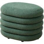 Svita blossom s tabouret avec espace de rangement pouf boucle revêtement vert foncé Svita blossom s tabouret avec espace de rangement pouf boucle revêtement vert foncé