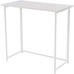 Svita - bureau pliable Étroit Économisant l'espace table d'ordinateur polyvalente 80x40x76cm blanc Svita - bureau pliable Étroit Économisant l'espace table d'ordinateur polyvalente 80x40x76cm blanc