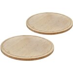 Luigi ensemble de 2 planches � d�couper, plateau en bambou, assiette de service - svita