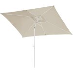 Svita - parasol 3x2m parasol balcon rectangulaire avec protection solaire beige mat Svita - parasol 3x2m parasol balcon rectangulaire avec protection solaire beige mat
