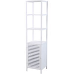 Svita - tagre de salle de bain l avec porte armoire de salle de bain haute tagres indpendantes bambou ...