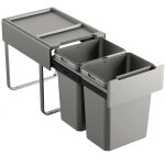 Svita - em2x20 poubelle encastrable 40l (2x20l) 2 compartiments avec couvercle syst�me de tri des d�chets ...