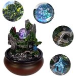 Swallow de fontaine d'eau courante de rocaille, d�coration chinoise de table, pompe � eau � faible bruit ...