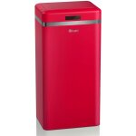 Swan swka4500rneu retro poubelle  ouverture automatique avec capteur, mtal, 45 litres, vintage rouge ...