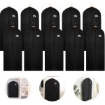 10x housse  vtements 150 x 60cm housse de protection noire - swanew