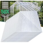 Swanew lot de 14 plaques en polycarbonate 10, 25m² 4mm 50x clips de vitrage serre de jardin clips de ... Swanew lot de 14 plaques en polycarbonate 10, 25m² 4mm 50x clips de vitrage serre de jardin clips de ...