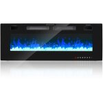 Swanew 1500w chemine lectrique thermostat d'ambiance chauffage noire radiateurs soufflants  puissance ...