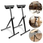 2x servante d'atelier  rouleau support  rouleaux rglable en hauteur 68 - 108cm jusqu' 60 kg