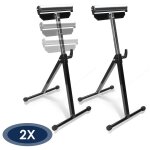 2x servante d'atelier  rouleau support  rouleaux rglable en hauteur 68 - 108cm outils garage atelier ...