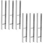 Swanew - 6x ancres h support de poteau ancre de poteau ancre de poteau ancre de poteau douille de sol ...