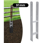 Swanew - 6x support de poteau ancres en h support de poteau galvanis  chaud ancres de poteau cltures ...