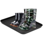 Swanew bac à chaussures , lot de 2, plateau égouttoir pour bottes & chaussures bac noir 35x27cm, bacs ... Swanew bac à chaussures , lot de 2, plateau égouttoir pour bottes & chaussures bac noir 35x27cm, bacs ...