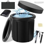 Swanew baignoire  glace, baignoire gonflable pliante avec couvercle, (80 cm )