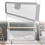 Swanew barrire de lit anti - chute 200 cm hauteur rglable de 64  96 cm avec filet ar pour de nombreux ...