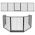 Swanew - barrire pare feu avec portillon, barriere de securite enfant - animaux, 304cm panneaux, protection ...