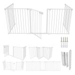 Swanew - barrire de scurit enfant bb 3m 5 panneaux animaux enfant grille de protection chemine ...