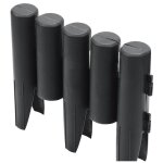 Swanew - bordures de pelouse bordure de jardin clture flexible de pelouse aspect bois 10 pcs 2. 8m anthracite ...