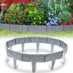 Swanew - bordure de pelouse pierre effet bordure de parterre bordure de pelouse pp plastique pour jardin, ...