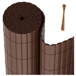 Swanew - canisse en pvc canisse pvc pour jardin balcon terrasse. balcon clôture brise - vent marron 90 ... Swanew - canisse en pvc canisse pvc pour jardin balcon terrasse. balcon clôture brise - vent marron 90 ...