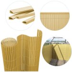 Swanew - canisse en pvc, paravent de jardin, piscines, palissade en pvc rsistant aux uv bambou 100 x ...