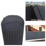 Canisse en pvc, paravent de jardin, piscines, palissade en pvc résistant aux uv gris 140 x 300cm - swanew ... Canisse en pvc, paravent de jardin, piscines, palissade en pvc résistant aux uv gris 140 x 300cm - swanew ...